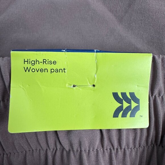 All In Motion High-Rise Woven Pants Women’s Large Drawstring Waist Brown - Picture 4 of 13